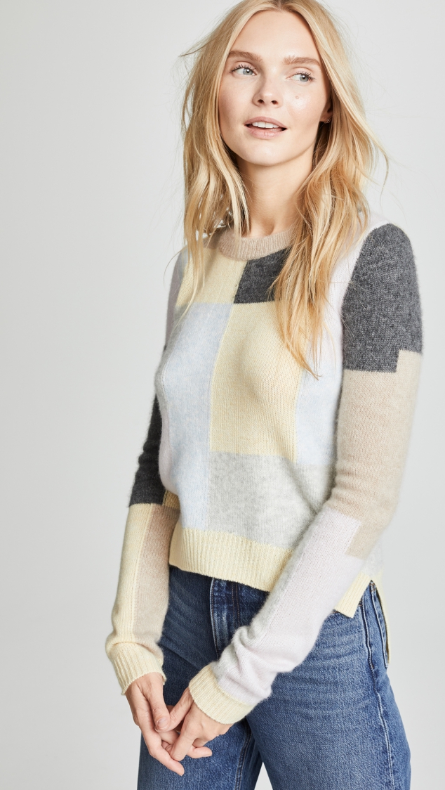Cashmere Patchwork Sweater designed by Adam Lippes
