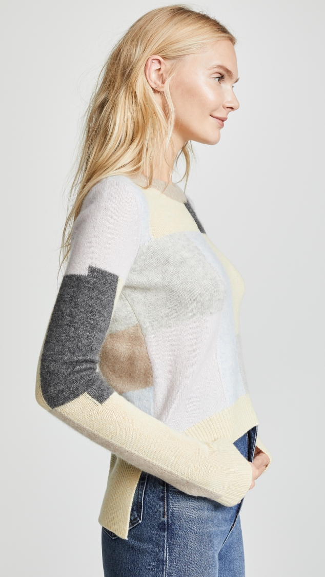 Cashmere Patchwork Sweater designed by Adam Lippes - Image 2