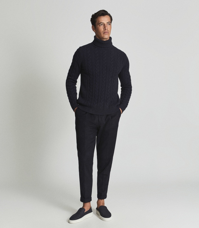 Cashmere Roll Neck Jumper