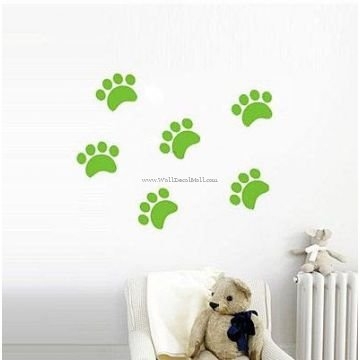 Cat Footprint Wall Decals