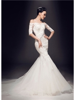 Charming A-Line Bowknot Strapless Knee-Length Beach Wedding Dress