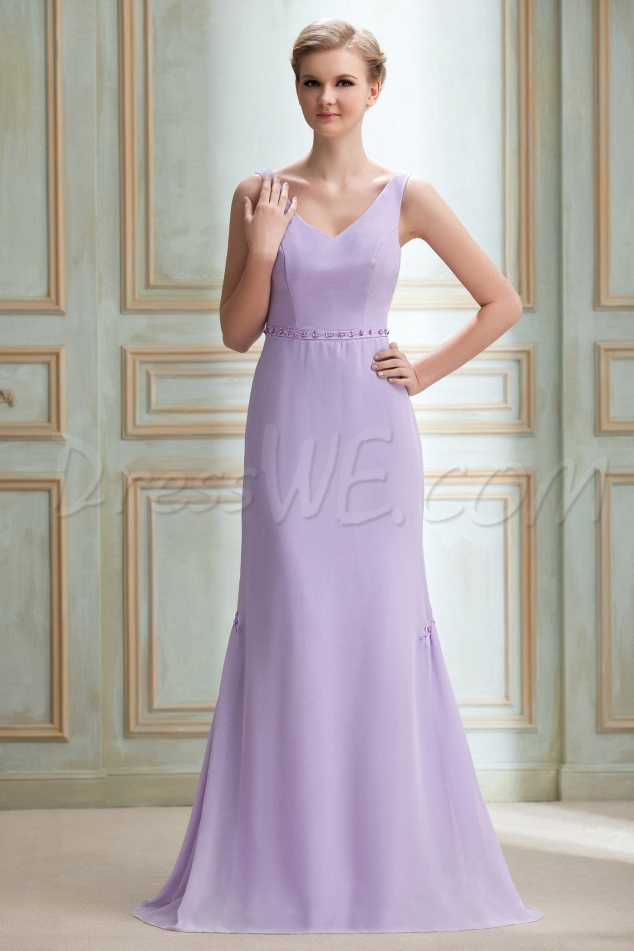 Charming Sequins Trumpet/Mermaid V-Neck Floor-Length Yana's Bridesmaid 