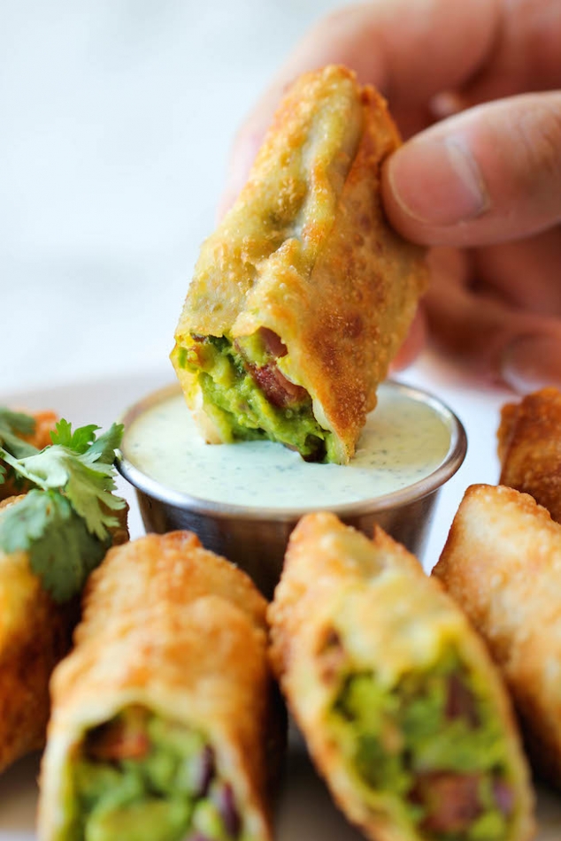 Cheesecake Factory styled Avocado Egg Rolls