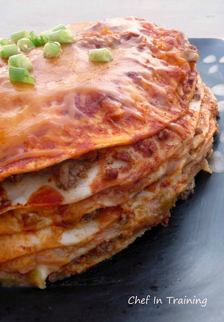 Cheesy Enchilada Stack