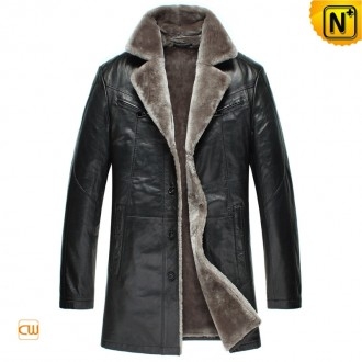 Chicago Mens Shearling Coat Black CW877178