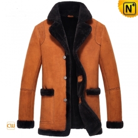 Chicago Rancher Fur Trimmed Coat for Men CW852206