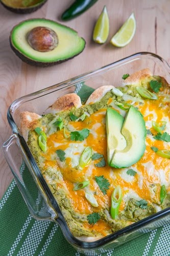 Chicken and Avocado Enchiladas in Creamy Avocado Sauce - Image 2