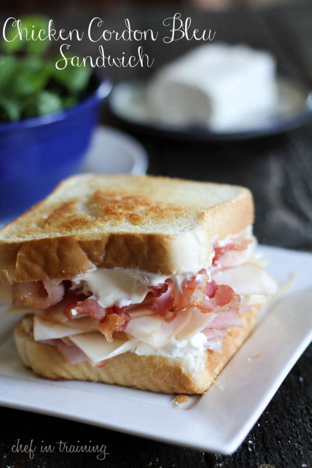 Chicken Cordon Bleu Sandwich
