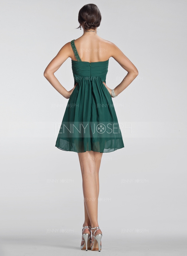Chiffon Charmeuse Ballkleid mit Gestufte Rüschen  - Image 3
