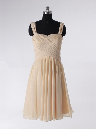 Chiffon mit Binde A-Linie Ballkleid mit Schnittwaren