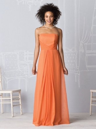 Chiffon trägerlos Mantel / Spalte Ballkleid mit geraffte