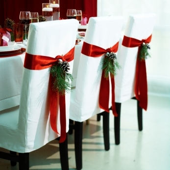 Christmas chair decoration