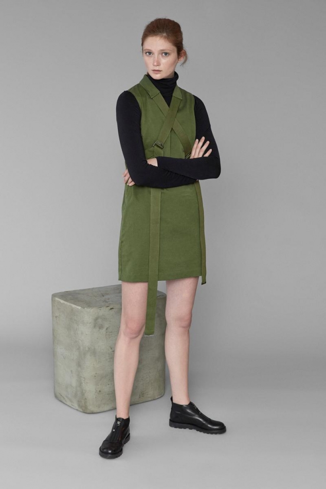 CLASSIC COTTON BELT STRAP DRESS