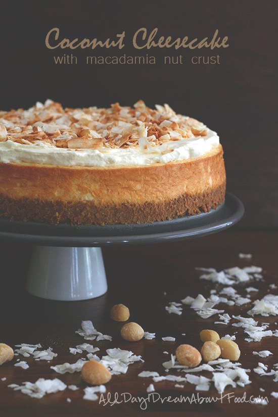 Coconut Cheesecake with Macadamia Nut Crust