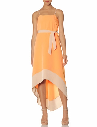 Colorful Hi-Low Maxi Dress