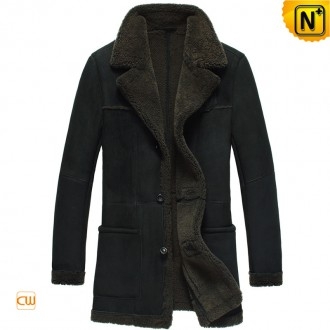 Copenhagen Mens Black Lamb Fur Lined Coat CW878261