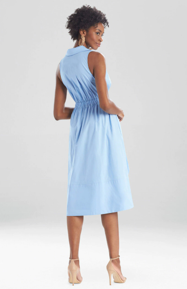 Cotton Poplin Halter Shirtdress - Image 3