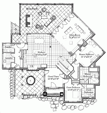 Country craftsman house plan with a great layout - Image 2