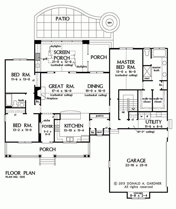 Country Craftsman Ranch House Plan