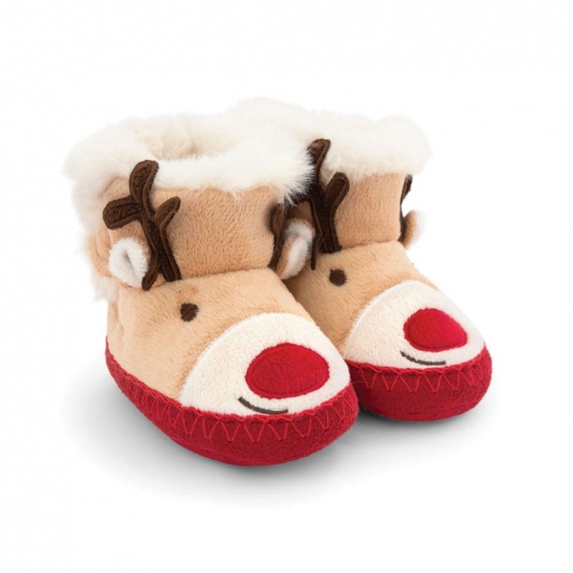 Cozy Reindeer Slipper Boots