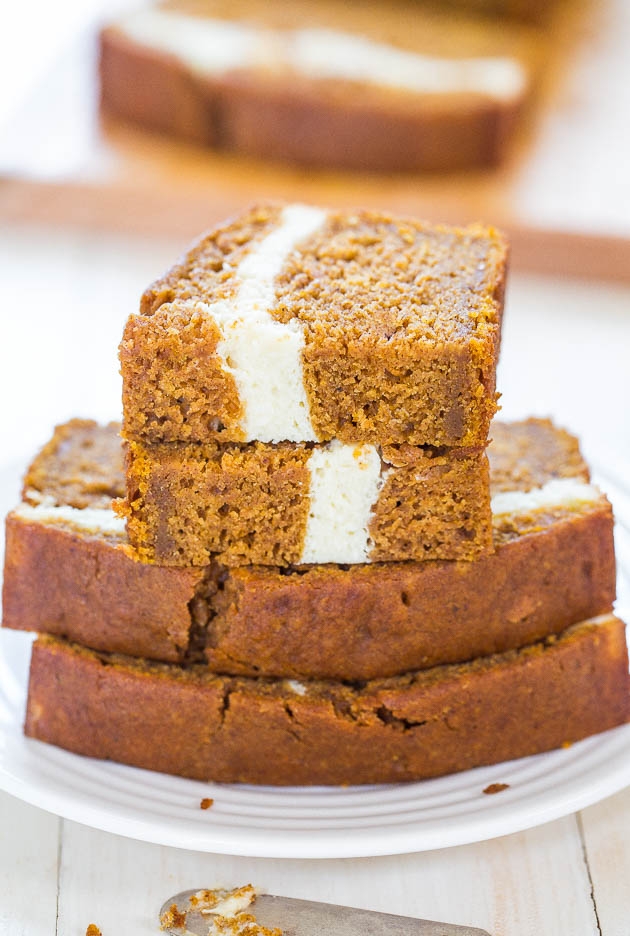 Cream Cheese-Filled Pumpkin Bread - Image 2