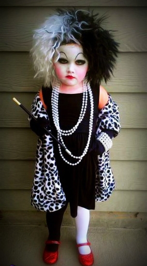 Cruella de Vil kids costume