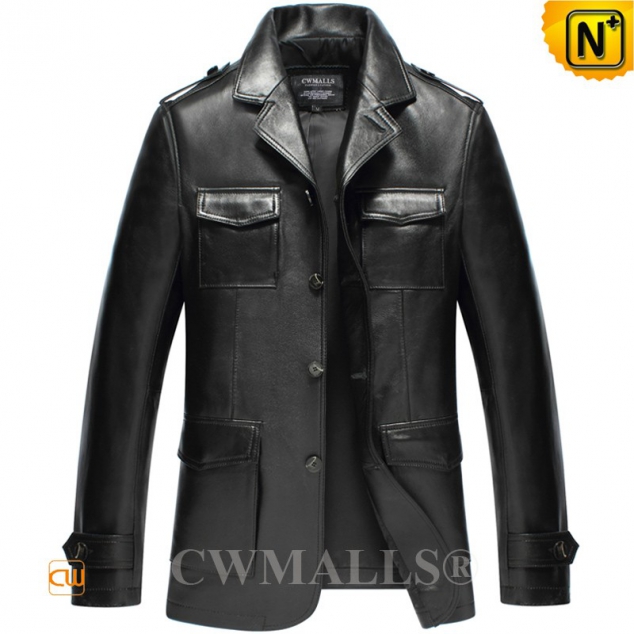 CWMALLS® Milan Mens Lambskin Leather Blazer CW808020[Multifunctional Patented Jacket, Custom Made]
