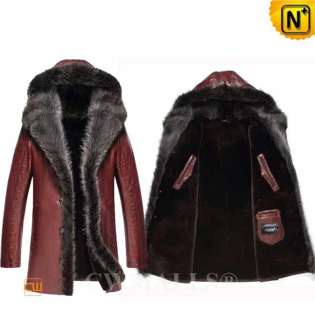 CWMALLS® Winnipeg Shearling Fur Leather Parka CW890047 [Patented Design Series]