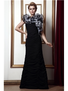 Delicated Cascading Ruffles Mermaid Floor-Length Alina's Mother of the Bride Dress