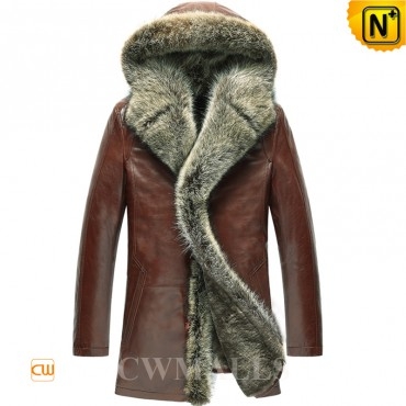 Denver Mens Fur Coat with Hood CW855303