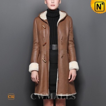 Denver Womens Hooded Shearling Coat CW605522