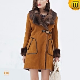 Denver Womens Winter Long Shearling Coat CW644128