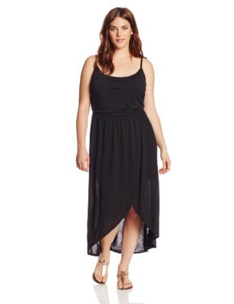 Derek Heart Juniors Plus-Size Tulip Hem Hi Lo Maxi Dress