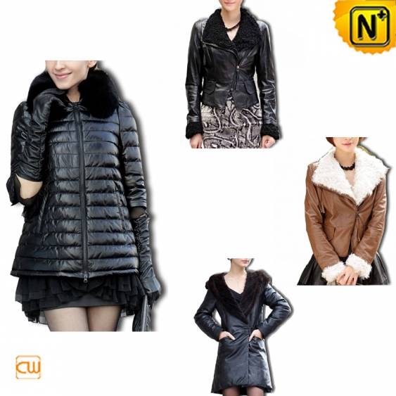 Designer Women Sheepskin Coat CW148440 - cwmalls.com