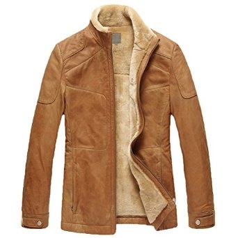 Detroit Mens Shearling Leather Jacket