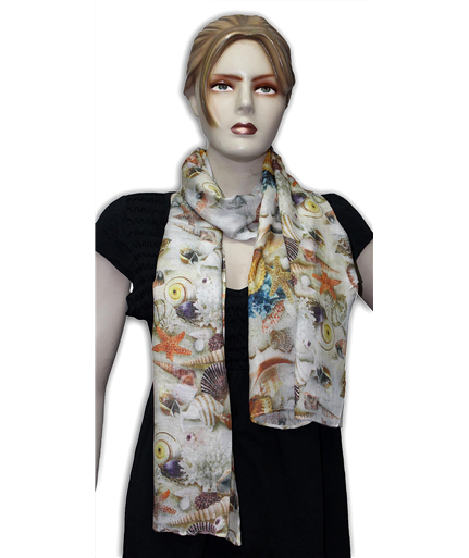 Digital Print - shell scarves
