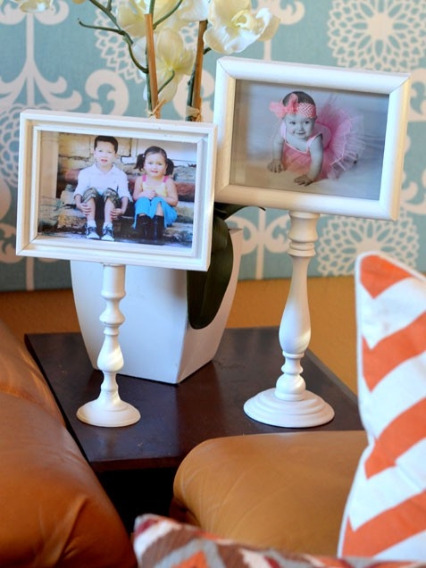 DIY Pedestal Photo Frames