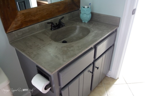 DIY Vanity Makeover : Concrete Overlay - Image 2