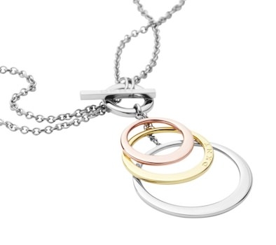 DKNY Essentials Triple Tone Necklace