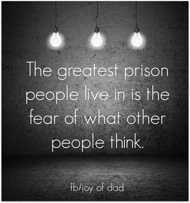 Don't fear what other people think - FaveThing.com
