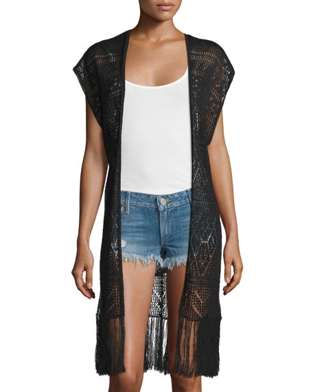 Dru Fringe Crochet Vest