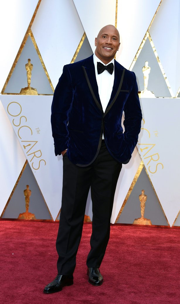 Dwayne Kills it at the Red Carpet 