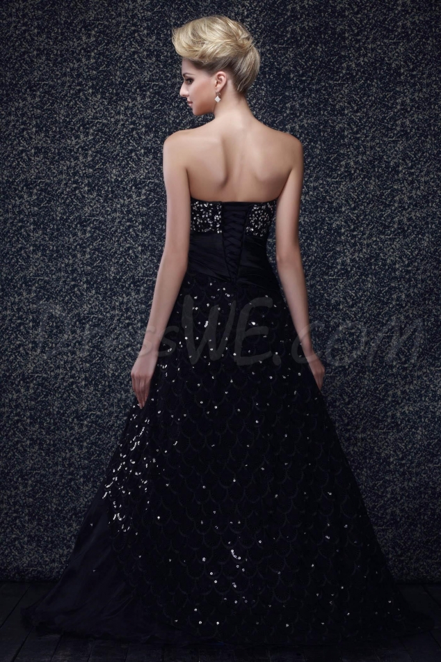 Elegant A-line Strapless Floor-Length Dasha's Prom Quinceanera Dress - Image 2
