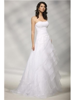 Elegant A-line Strapless Short/Mini-length Gerogia's Wedding Dress price: USD $107.99