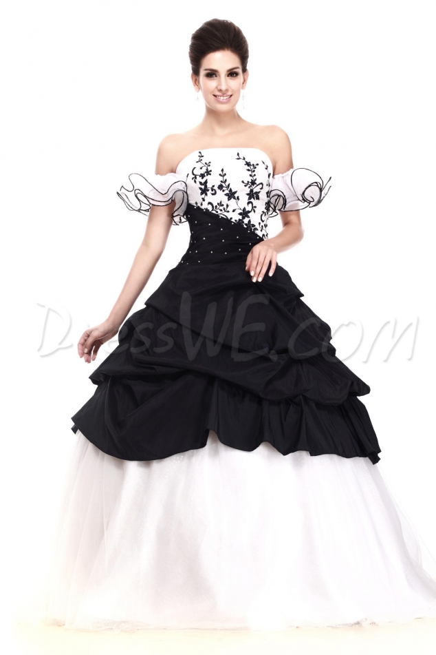 Elegant Ball Gown Strapless Shawl Floor-length Taline's Quinceanera Dress