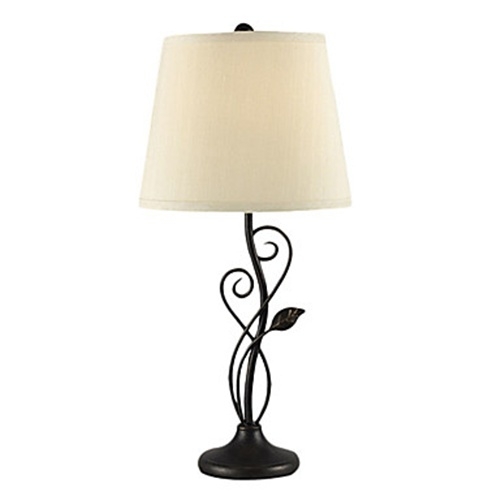 Elegant Iron Table Light With Fabric Shade - 40W