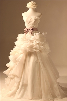Elegant One-shoulder Ball Gown Royal Wedding Dresses(381) - Image 2