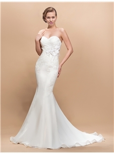 Elegant Trumpet/Mermaid and Lace Hot Sell Strapless Taline s Wedding 