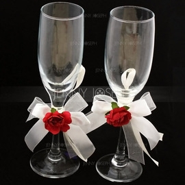 Élégant Verre sans plomb Flûtes à champagne (Lot De 2) 