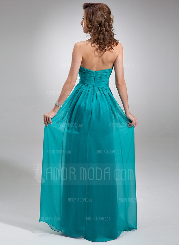 Empire Sweetheart Floor-Length Chiffon Bridesmaid Dress - Image 2